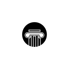 Law logo template vector icon design