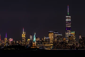 Fototapete Empire State Building New York City Lights