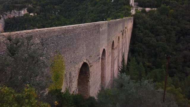 Ponte delle Torri, Bridge of the towers, Spoleto, Italy.