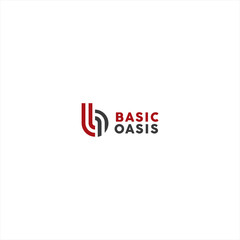 Initial B logo template design