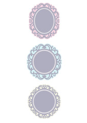 Vintage ornate frames