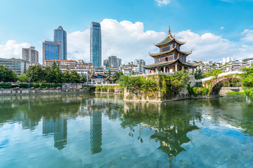 Ancient Jiaxiu building in Guiyang..
