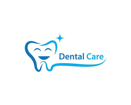 Dental happy smile tooth, dentist logo graphic. | CanStock