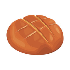 bread icon, colorful design