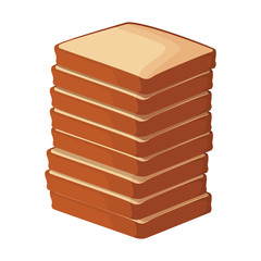 tower of loaves icon, colorful design