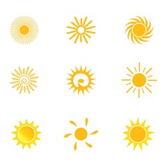 sun ilustration logo