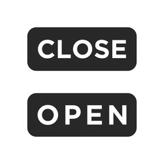 Close and Open icon vector isolated symbol illustration EPS 10
