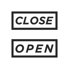 Close and Open icon vector isolated symbol illustration EPS 10