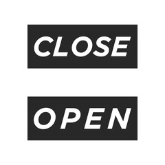 Close and Open icon vector isolated symbol illustration EPS 10
