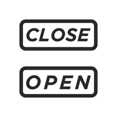 Close and Open icon vector isolated symbol illustration EPS 10