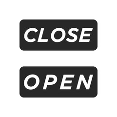 Close and Open icon vector isolated symbol illustration EPS 10