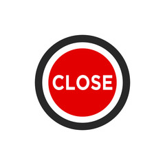Close and Open icon vector isolated symbol illustration EPS 10