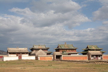 Fototapeta na wymiar Shankh Monastery temple in Mongolia