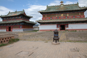 Naklejka premium Shankh Monastery temple in Mongolia