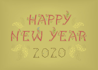 Happy New Year 2020. Country Decor