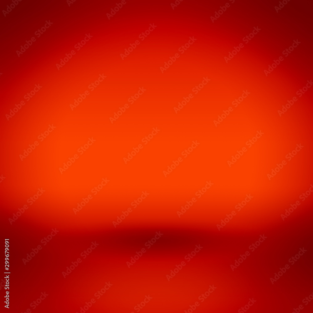Poster red empty studio room background for display product.