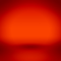 Red empty studio room background for display product.
