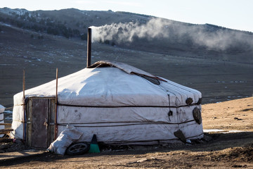 Mongolian Ger in Olkhon region
