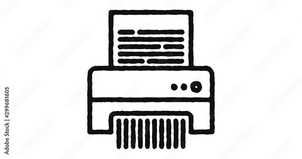 Aufkleber zero waste outline icon animation footage/video. hand drawn like symbol animated with motion graphic