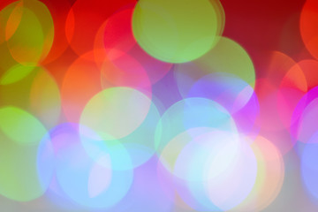Colorful abstract bokeh lights  background.Abstract blurred bokeh Christmas or New Year lights in background.