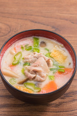 冬の味覚　かす汁