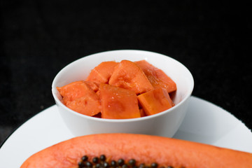 empanadas, chili and lemon on white wooden boards