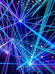 Laser matrix in the nightclub