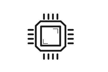 CPU icon vector illustration