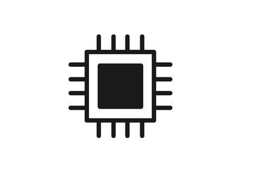 CPU icon vector illustration