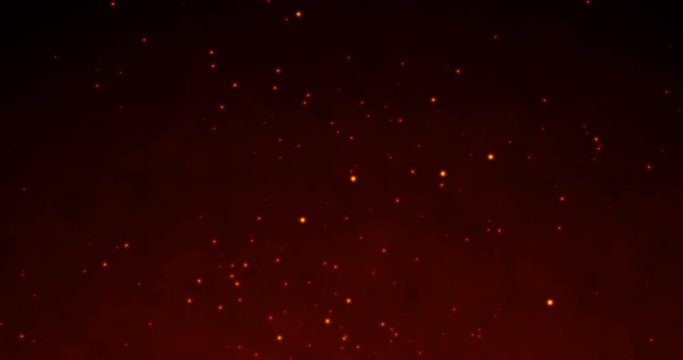 Smoke and fire embers background, looping.