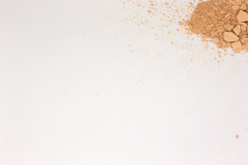This is a photograph of a Bisque powder Eyeshadow isolated on a White background