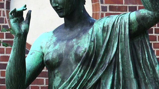 Beautiful statue in the center of the city. Berlin, Germany. 