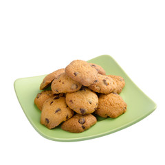 Cookies or Chocolate chips cookies with concept design.