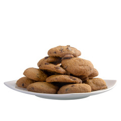 Cookies or Chocolate chips cookies with concept design.