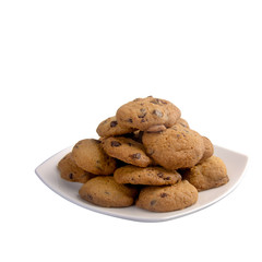 Cookies or Chocolate chips cookies with concept design.