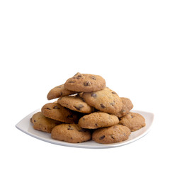 Cookies or Chocolate chips cookies with concept design.