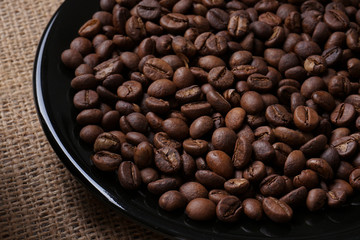 coffee beans for text background