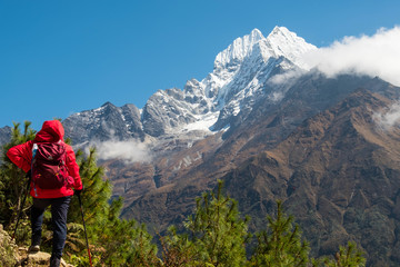 Fototapeta na wymiar Trekking in Nepal 