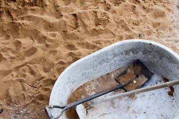 Sand pile construction
