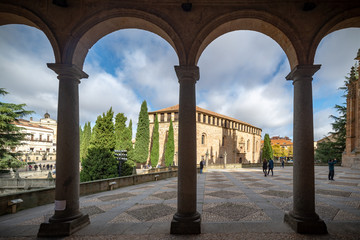 Ver en los edificios del monasterio de San Esteban en Salamanca - España