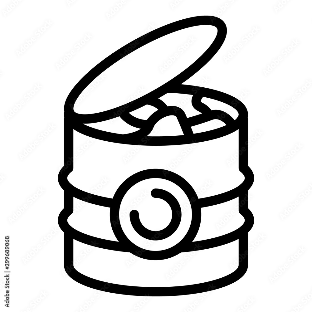 Poster garbage barrel icon. outline garbage barrel vector icon for web design isolated on white background