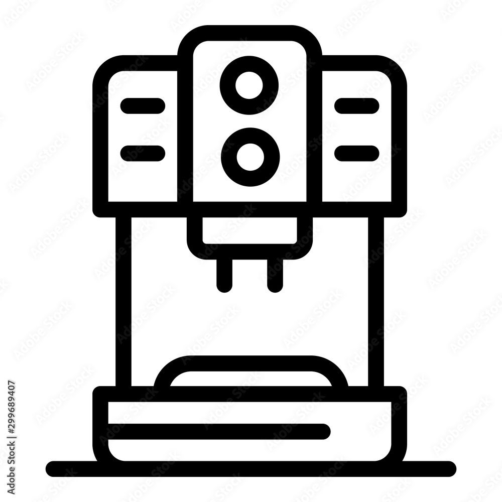 Aufkleber coffee machine icon. outline coffee machine vector icon for web design isolated on white background