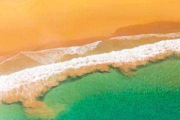 Papier Peint photo Baia do Sancho, Fernando de Noronha Superbe vue aérienne de Baia do Sancho à Fernando de Noronha, Brésil. Elle est régulièrement classée parmi les meilleures plages du monde.