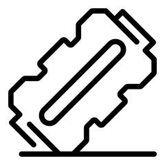 Depression blade icon. Outline depression blade vector icon for web design isolated on white background