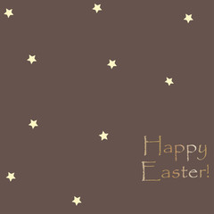 Happy Easter Greeting Card. Retro Style.