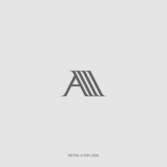alphabetical initial logo A