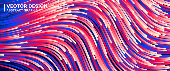 Abstract colorful lines vector background, stylish color background illustration