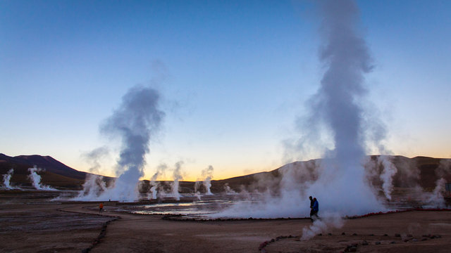 Geysers del tatio in San pedro de Atacama, Chile