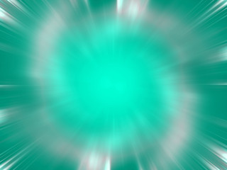 green ray abstract background