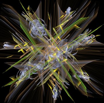  illustration of abstract buke with white rose on background grass and straw